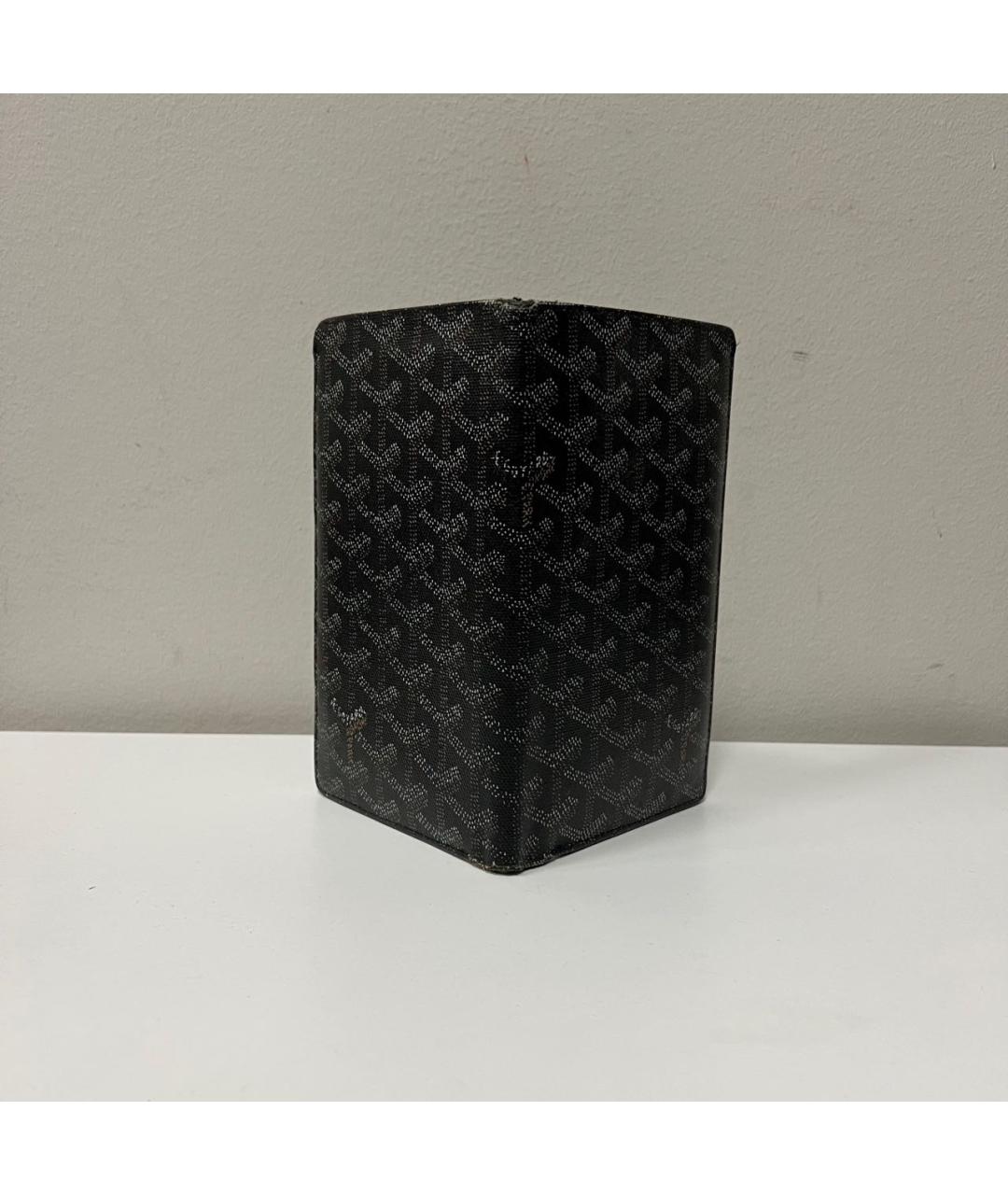 GOYARD Антрацитовый кожаный кошелек, фото 3