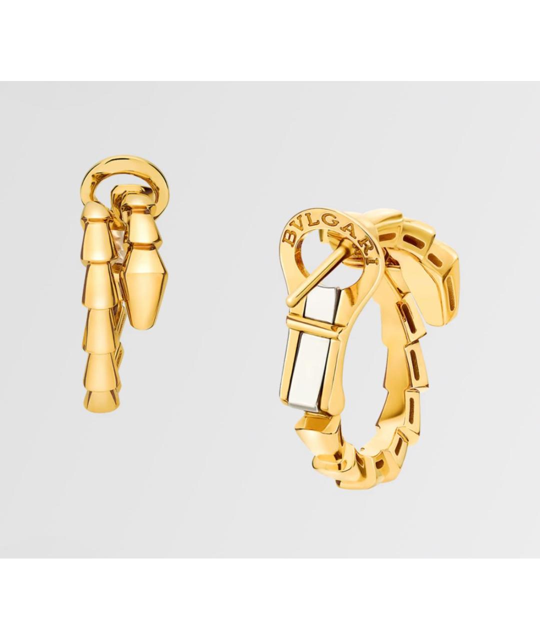 BVLGARI Золотые серьги из желтого золота, фото 2