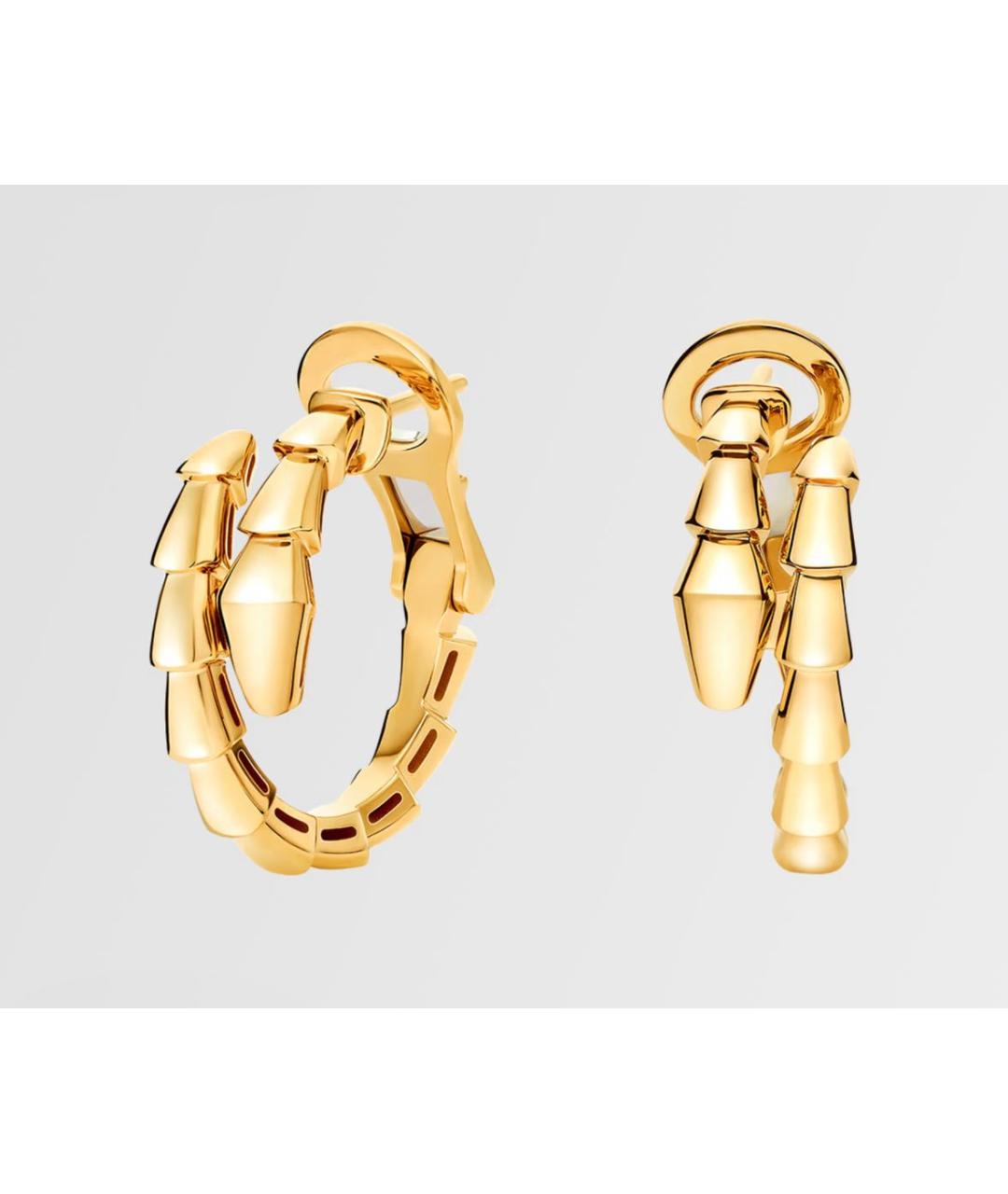 BVLGARI Золотые серьги из желтого золота, фото 4