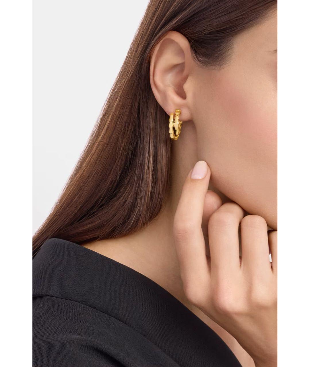 BVLGARI Золотые серьги из желтого золота, фото 3