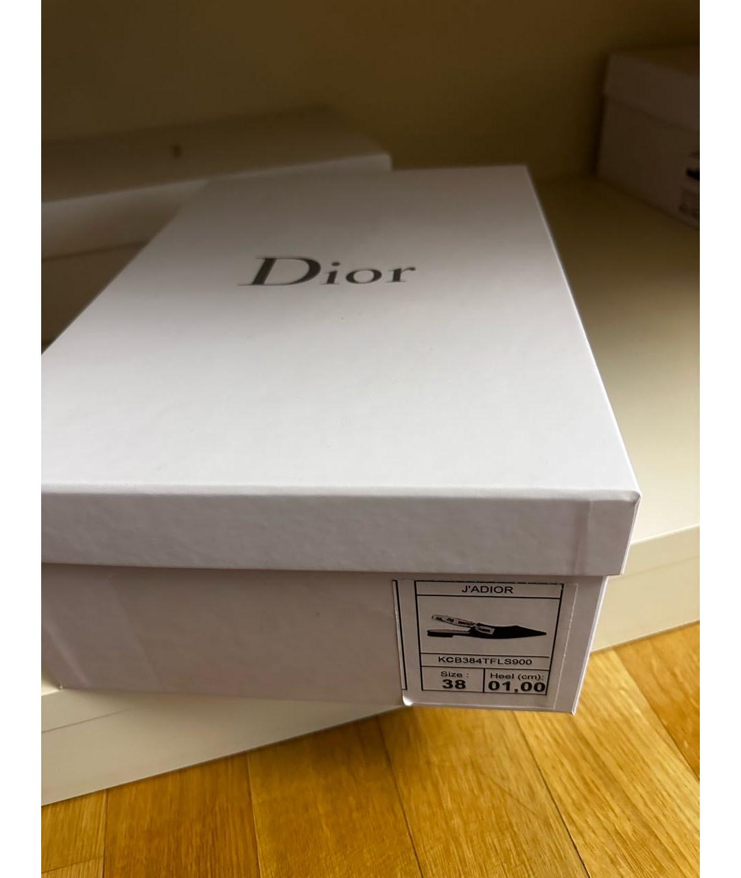 CHRISTIAN DIOR Черные балетки, фото 8