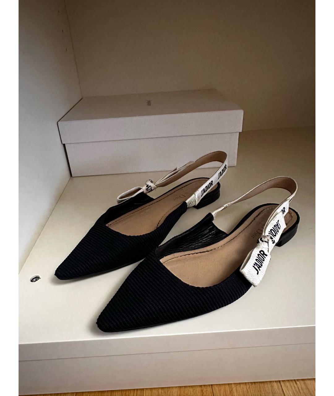 CHRISTIAN DIOR Черные балетки, фото 2