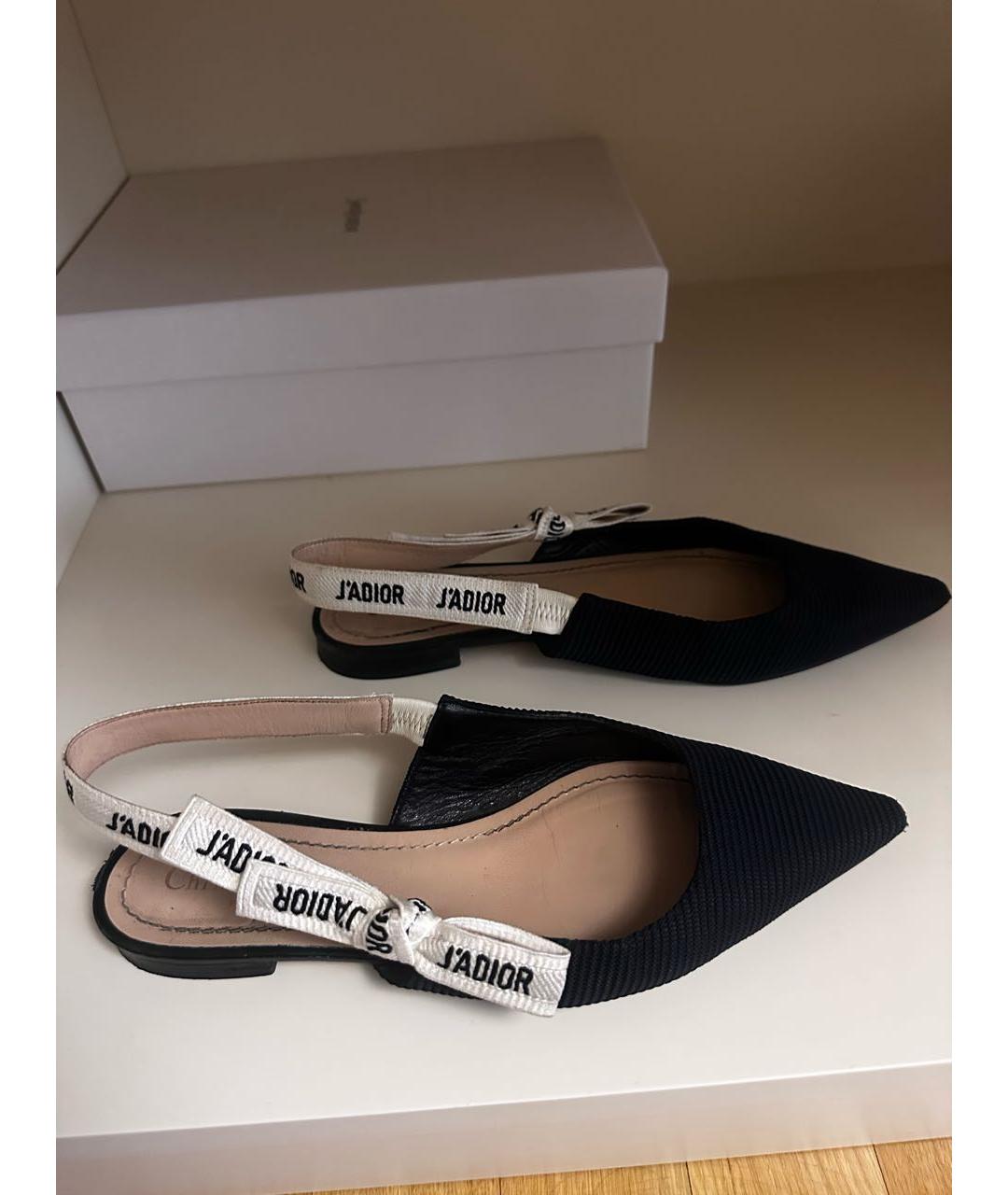 CHRISTIAN DIOR Черные балетки, фото 4