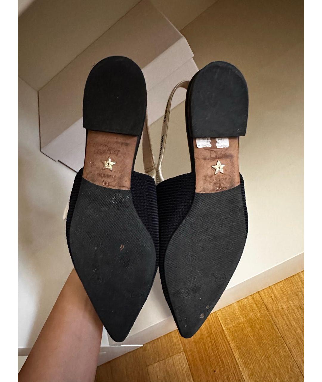 CHRISTIAN DIOR Черные балетки, фото 6