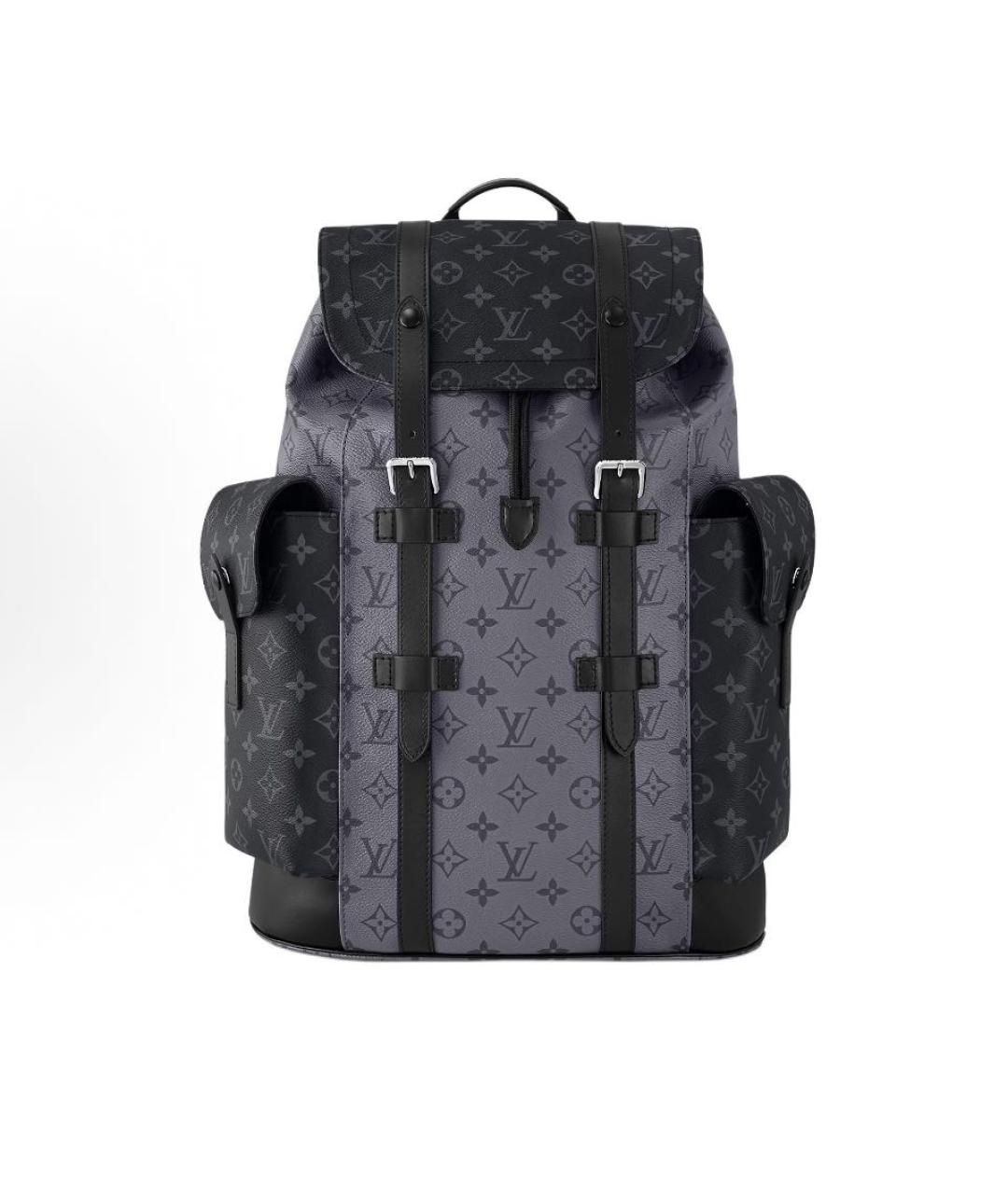 LOUIS VUITTON Серый кожаный рюкзак, фото 6