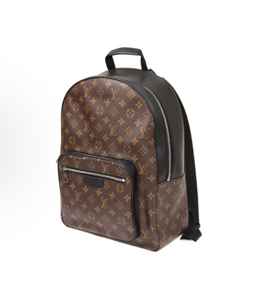 LOUIS VUITTON Коричневый кожаный рюкзак, фото 2