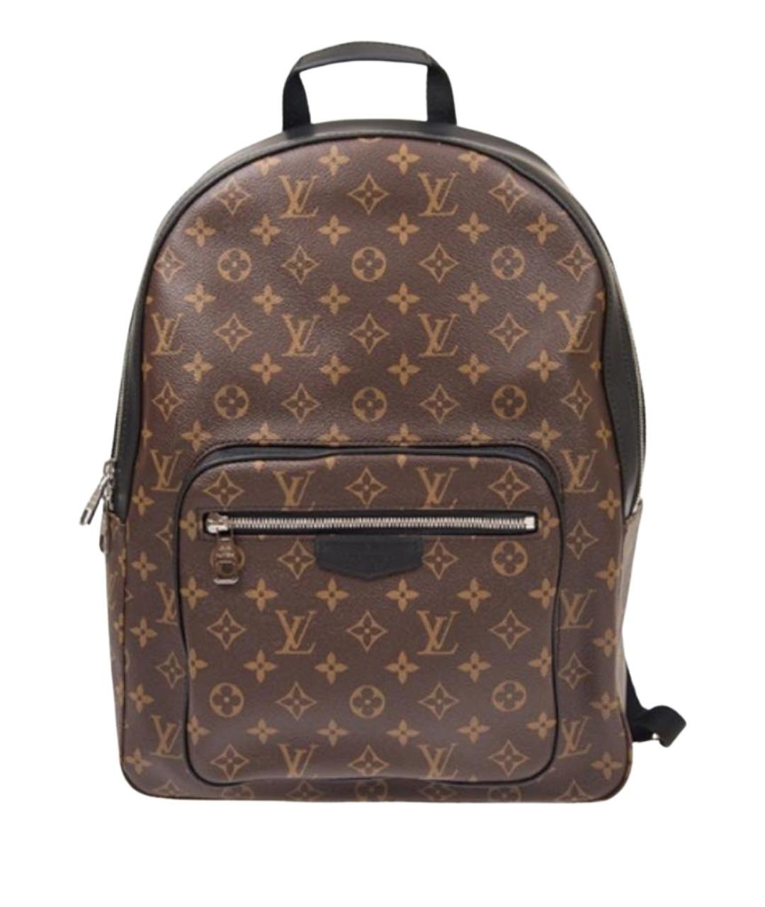 LOUIS VUITTON Коричневый кожаный рюкзак, фото 1