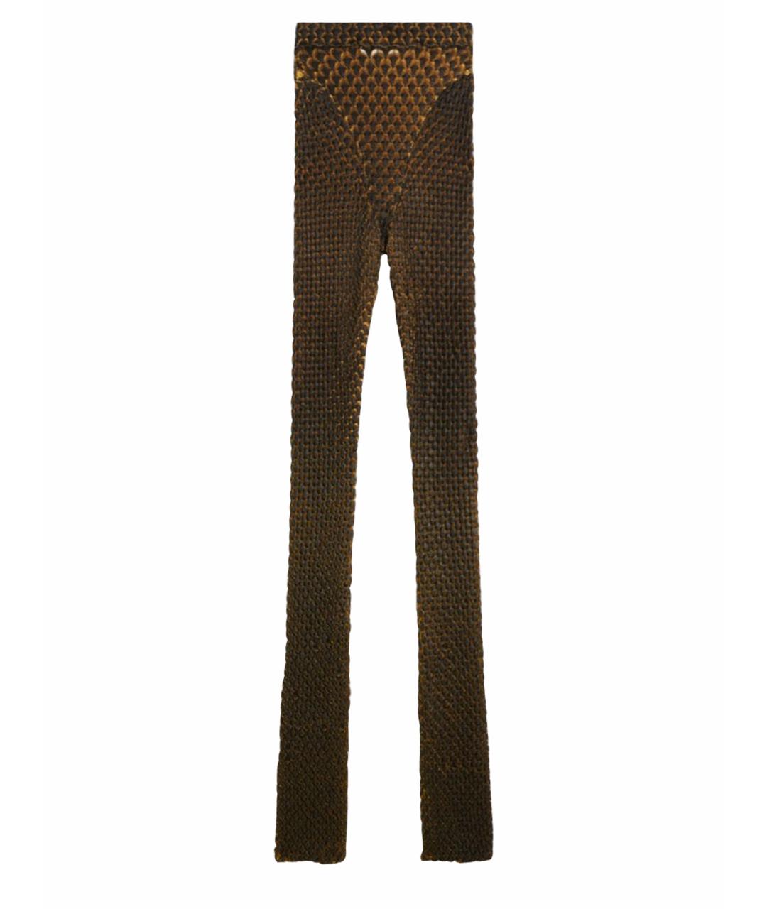 SCHIAPARELLI Коричневые вискозные брюки узкие, фото 5