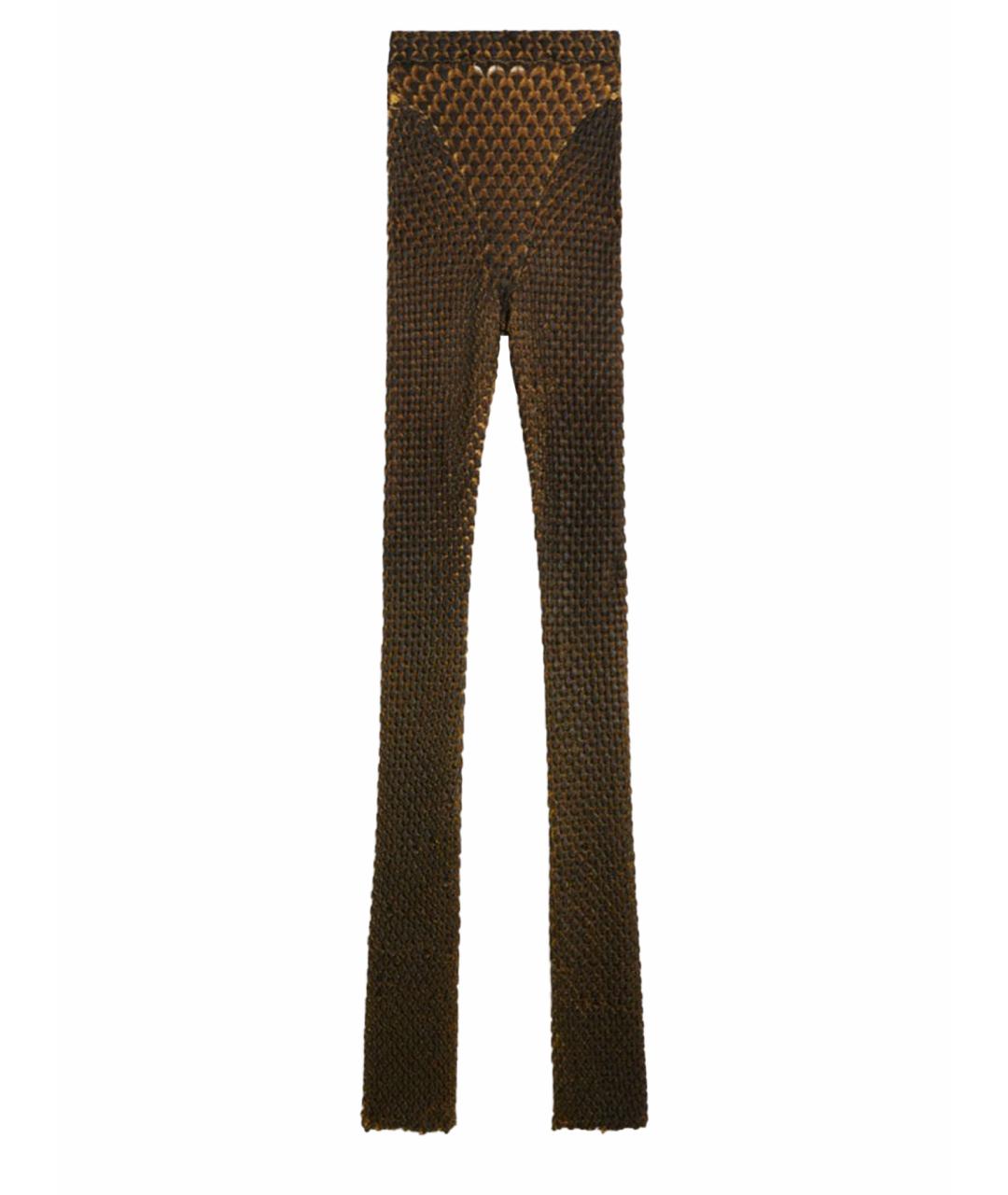 SCHIAPARELLI Коричневые вискозные брюки узкие, фото 1