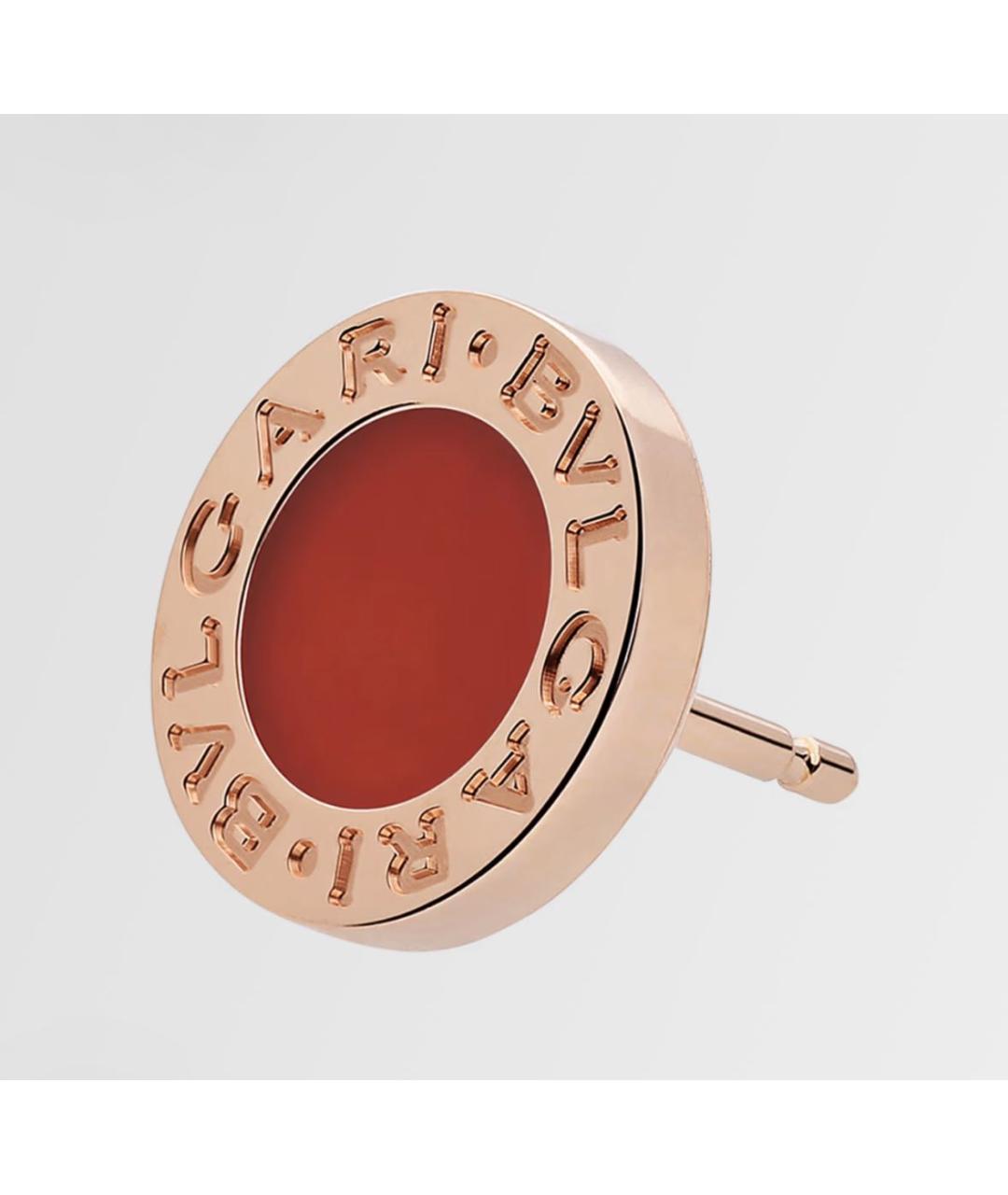 BVLGARI Красные серьги из розового золота, фото 2