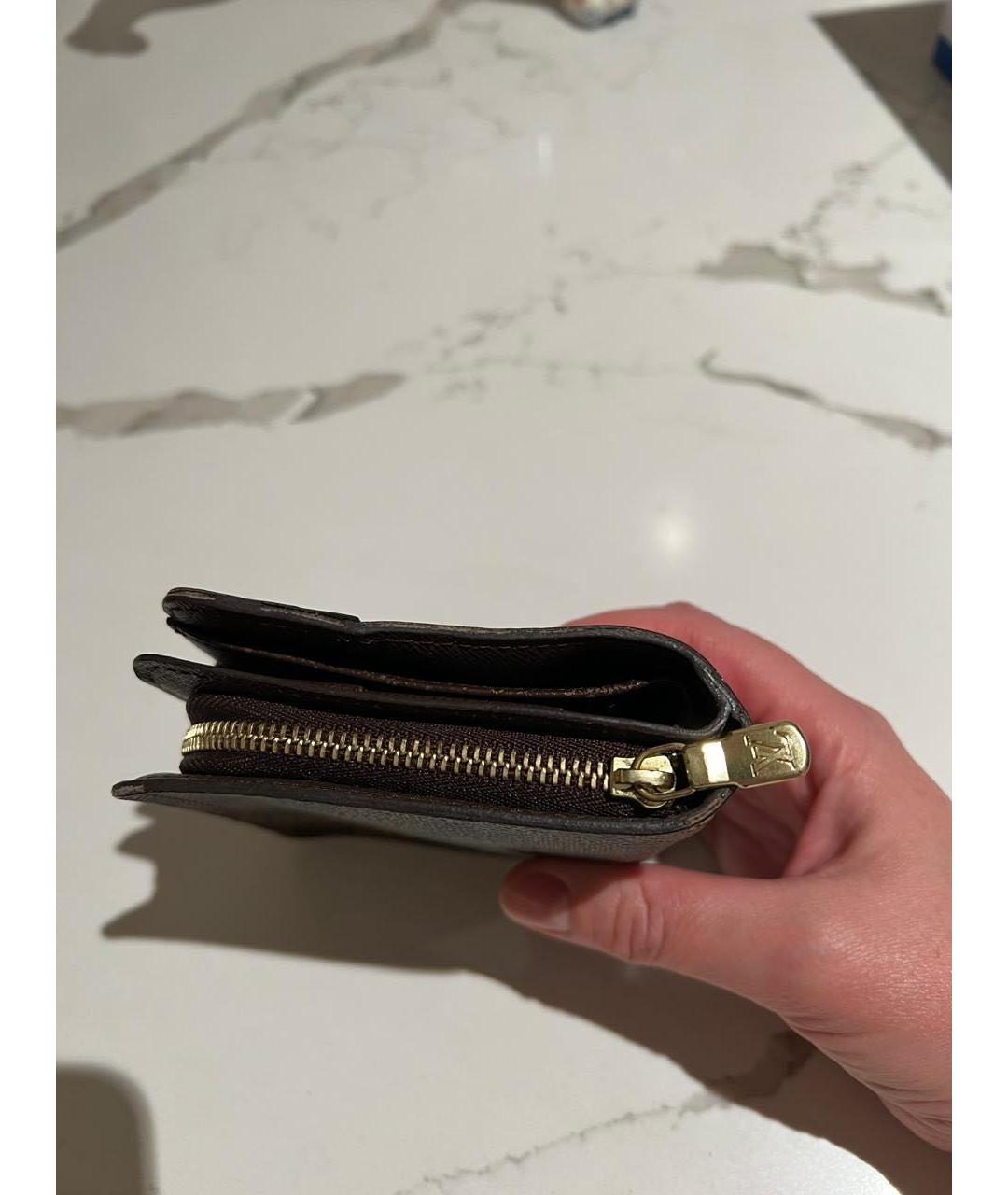 LOUIS VUITTON Коричневый кошелек, фото 4