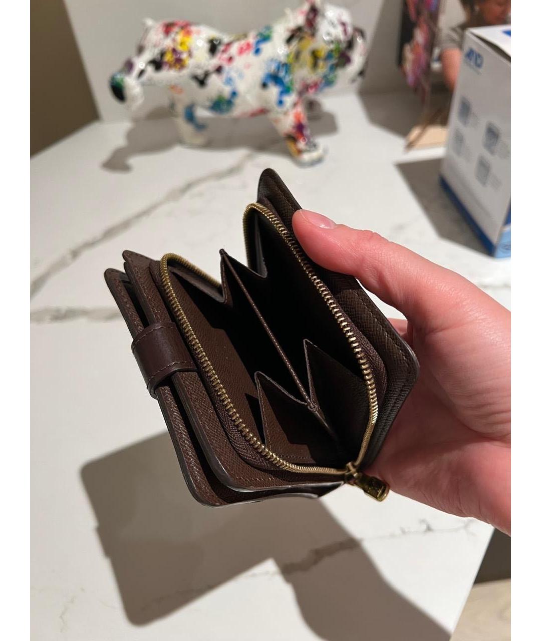 LOUIS VUITTON Коричневый кошелек, фото 3