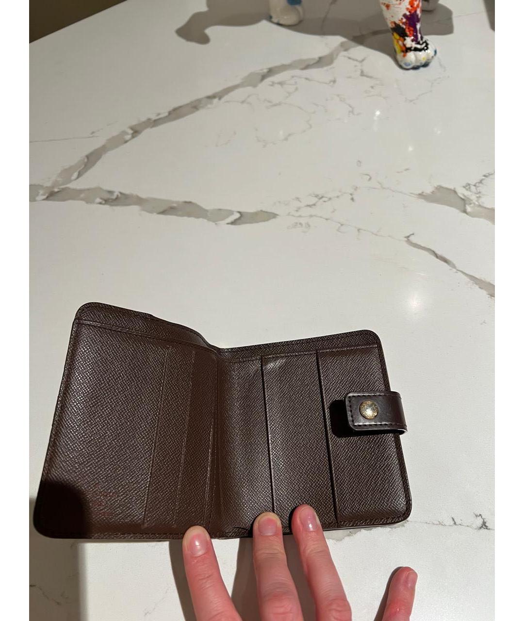 LOUIS VUITTON Коричневый кошелек, фото 5