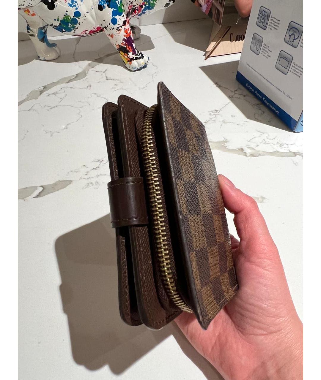 LOUIS VUITTON Коричневый кошелек, фото 2