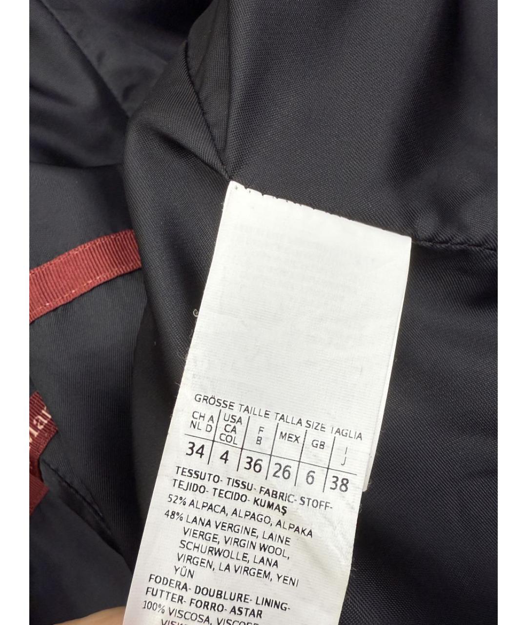 MAX MARA STUDIO Черное пальто, фото 4
