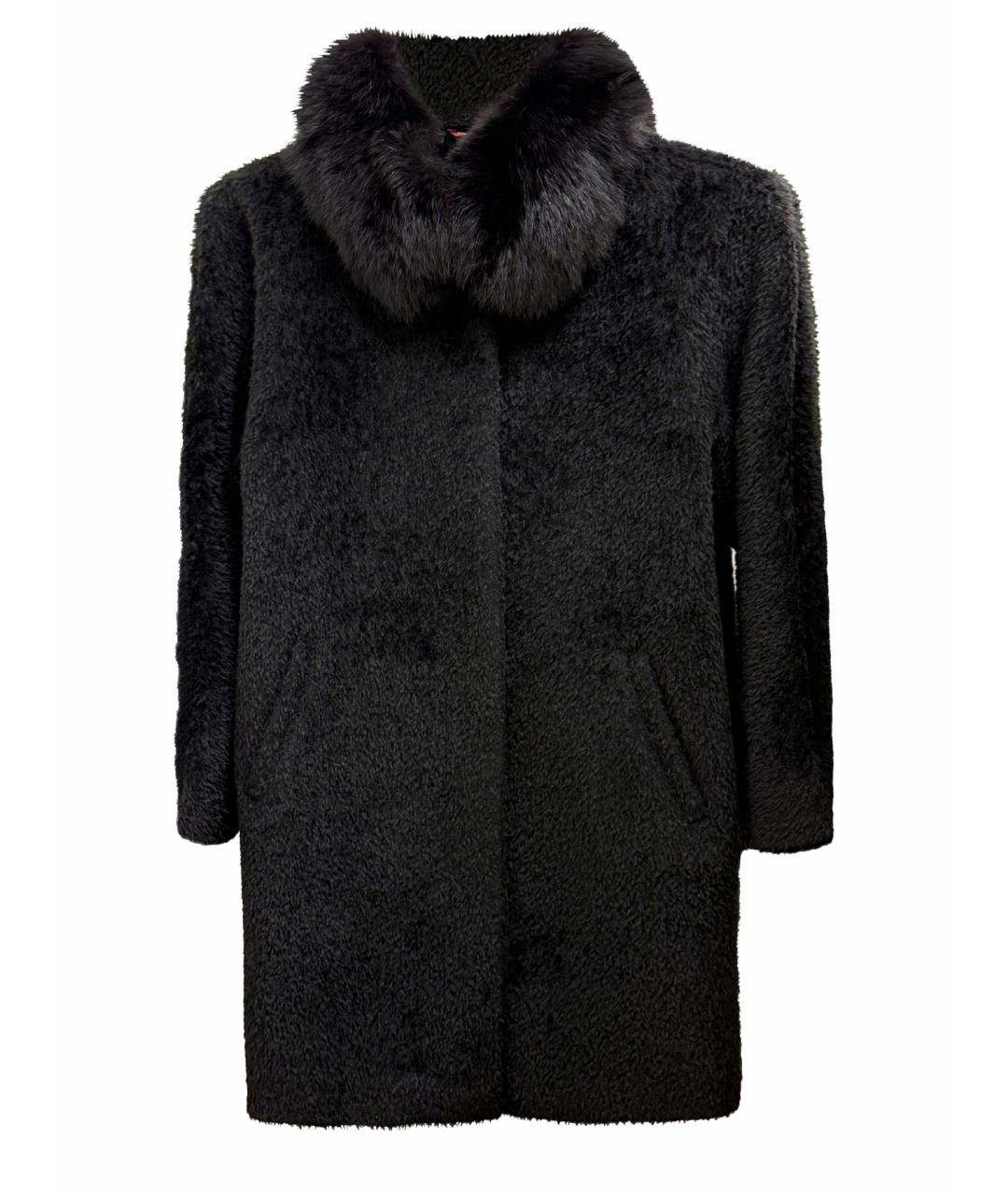 MAX MARA STUDIO Черное пальто, фото 1