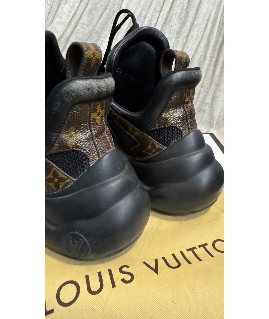 LOUIS VUITTON Коричневые кроссовки, фото 5