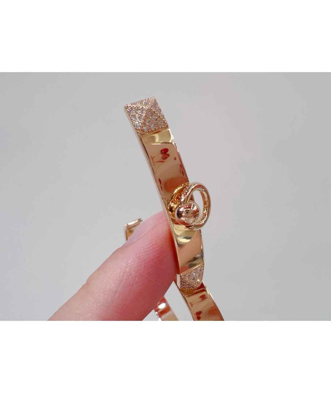 HERMES Золотой браслет из розового золота, фото 6