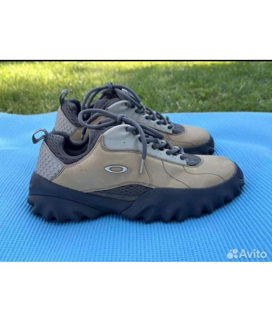 OAKLEY Коричневые замшевые низкие кроссовки / кеды, фото 6