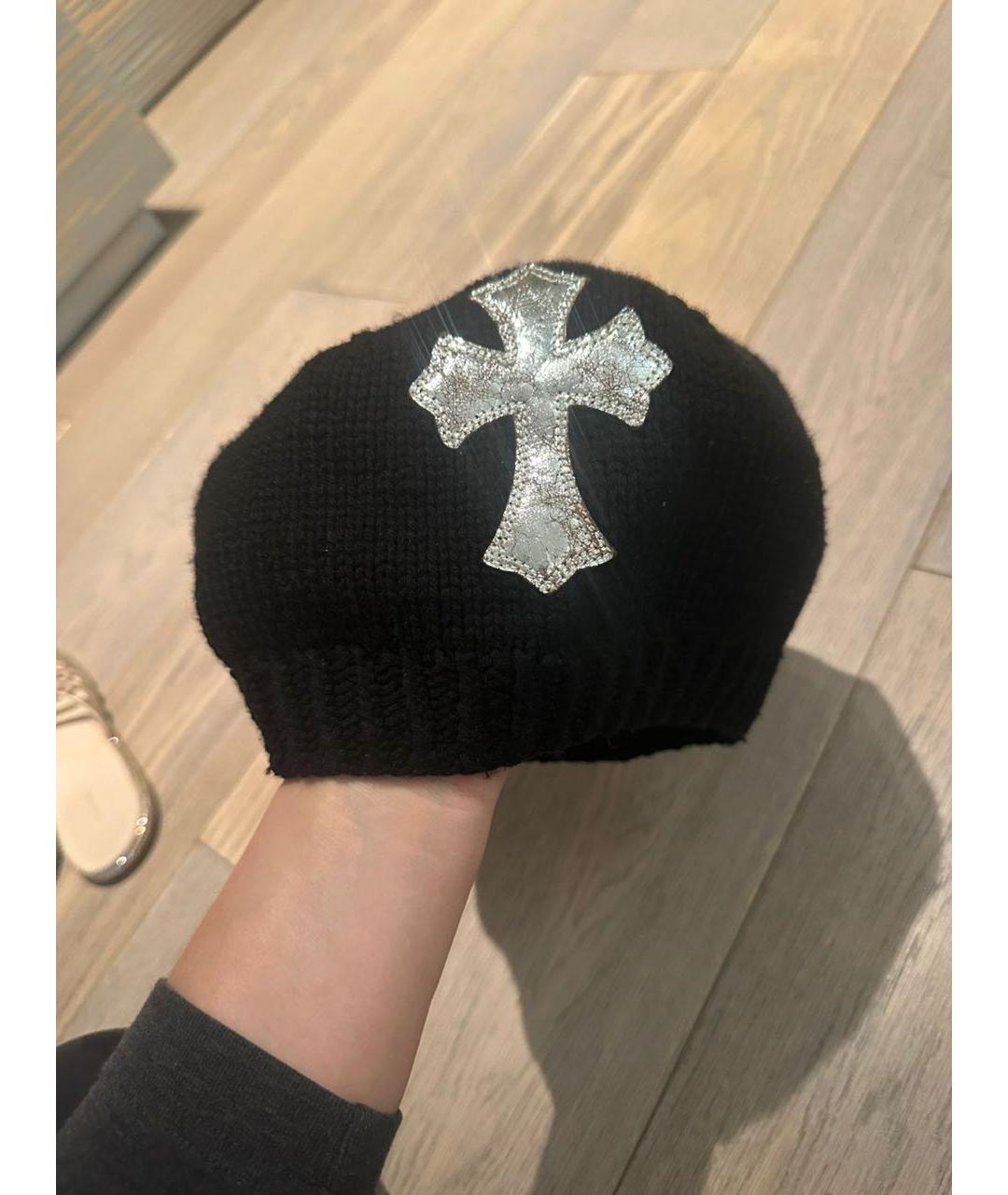 CHROME HEARTS Черная шапка, фото 2