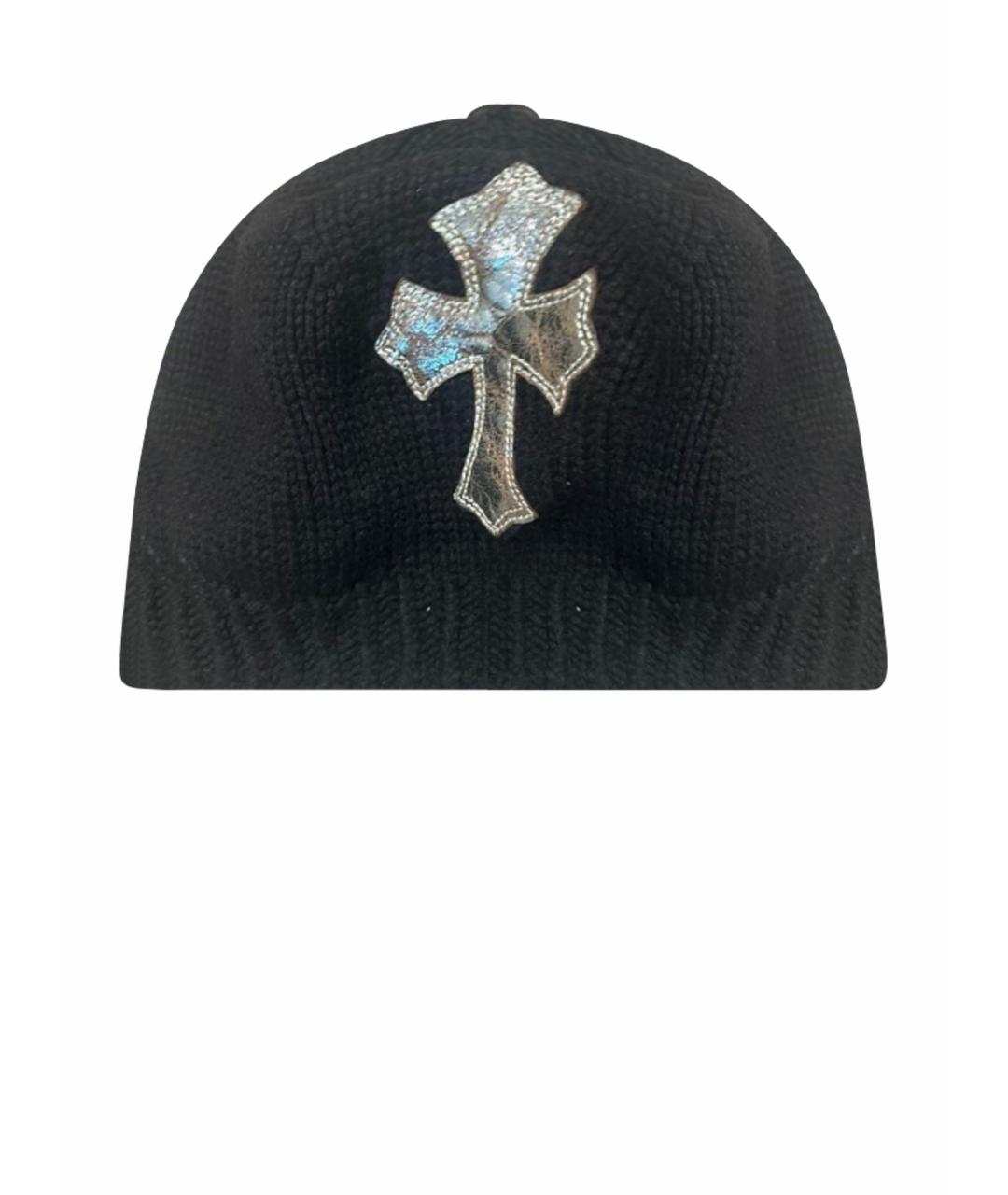 CHROME HEARTS Черная шапка, фото 1