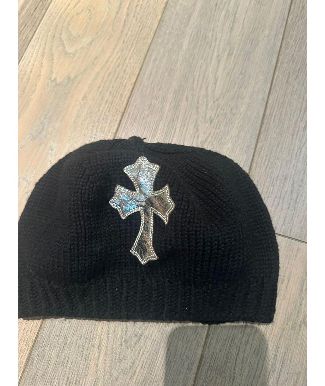 CHROME HEARTS Черная шапка, фото 4