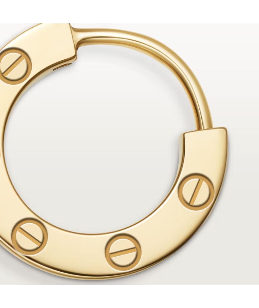 CARTIER Золотые серьги из желтого золота, фото 3