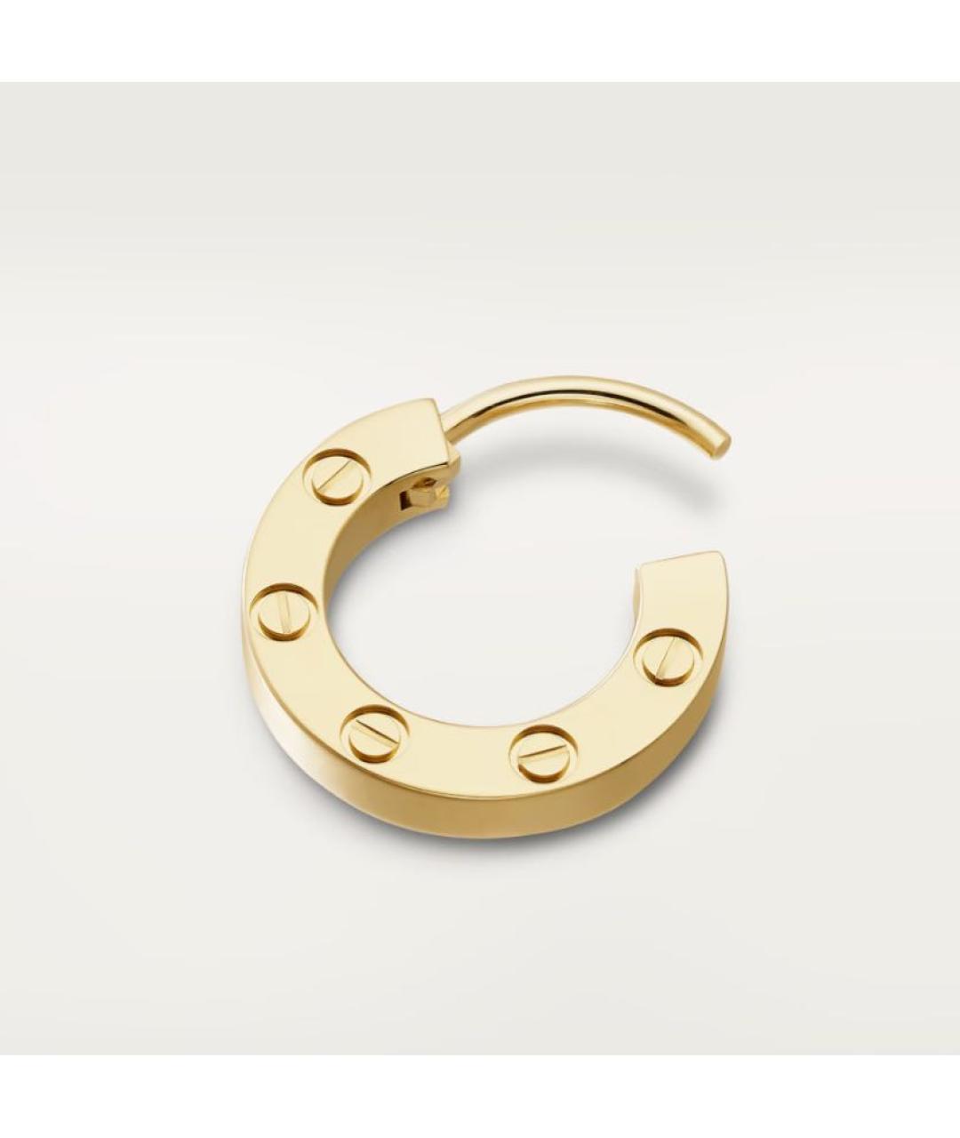 CARTIER Золотые серьги из желтого золота, фото 2