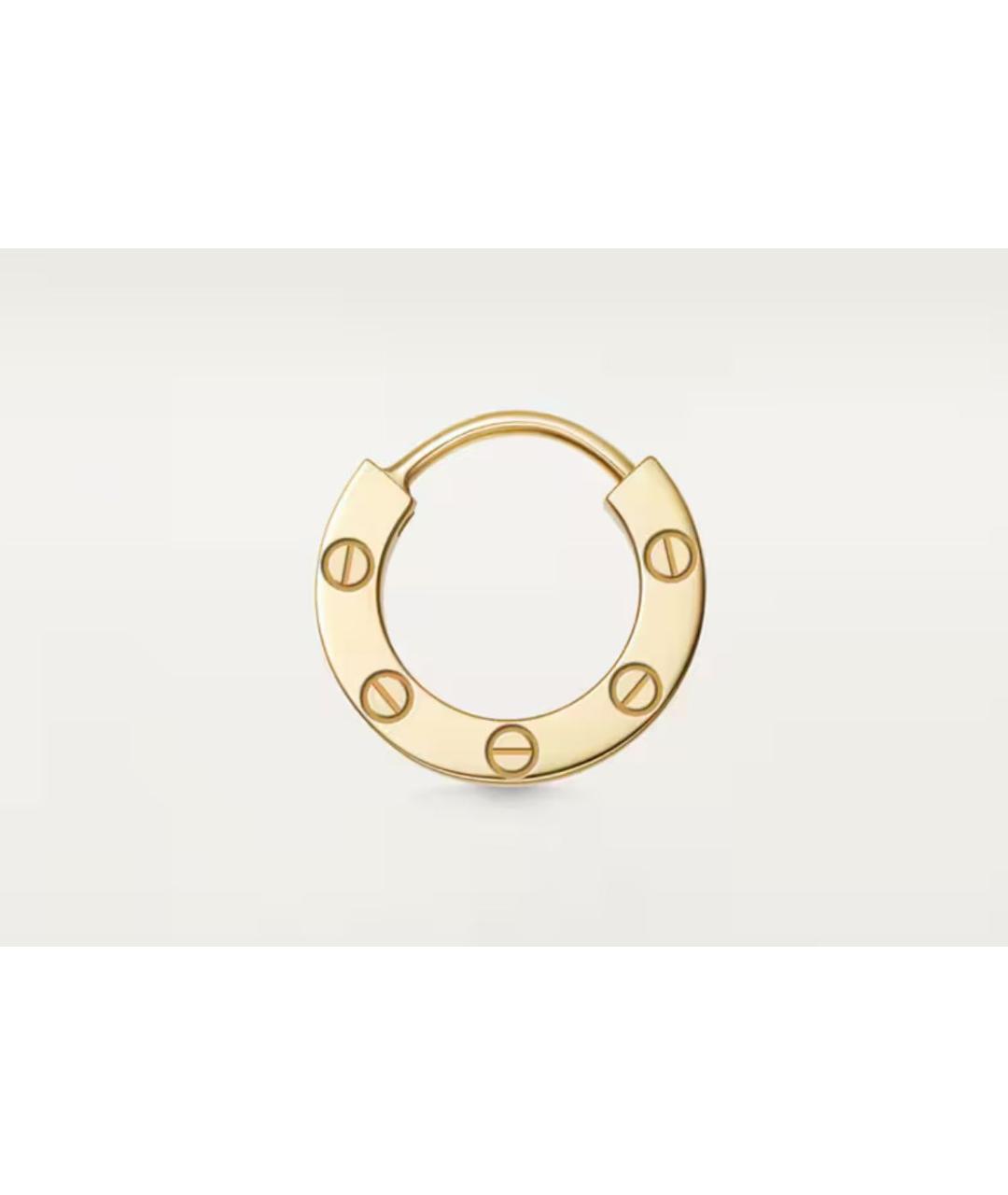 CARTIER Золотые серьги из желтого золота, фото 5
