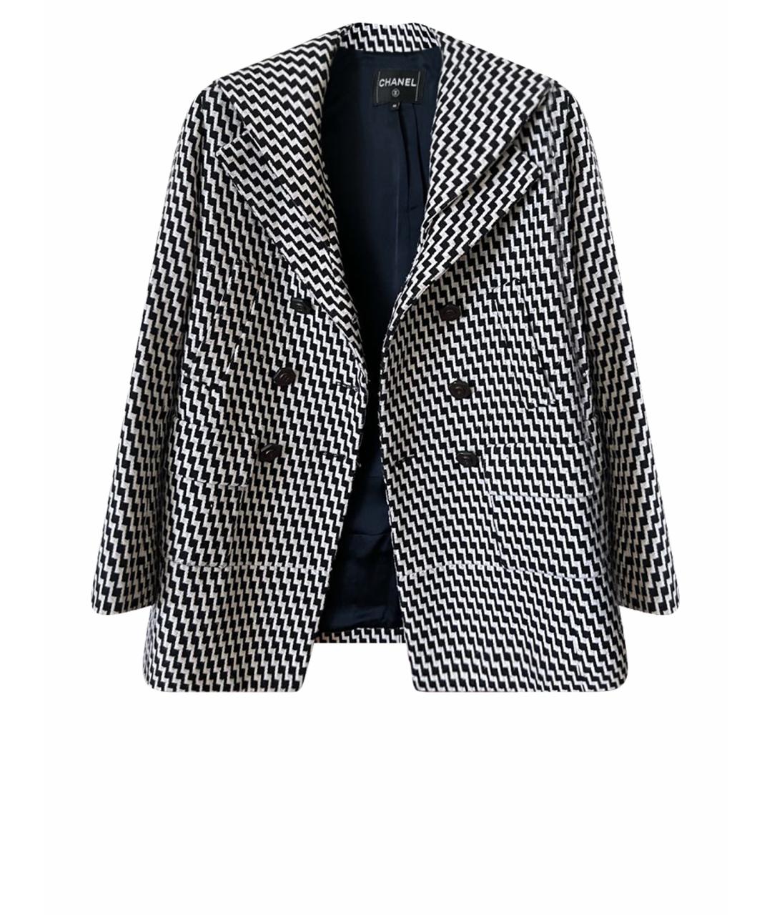 CHANEL Синее шерстяное пальто, фото 1