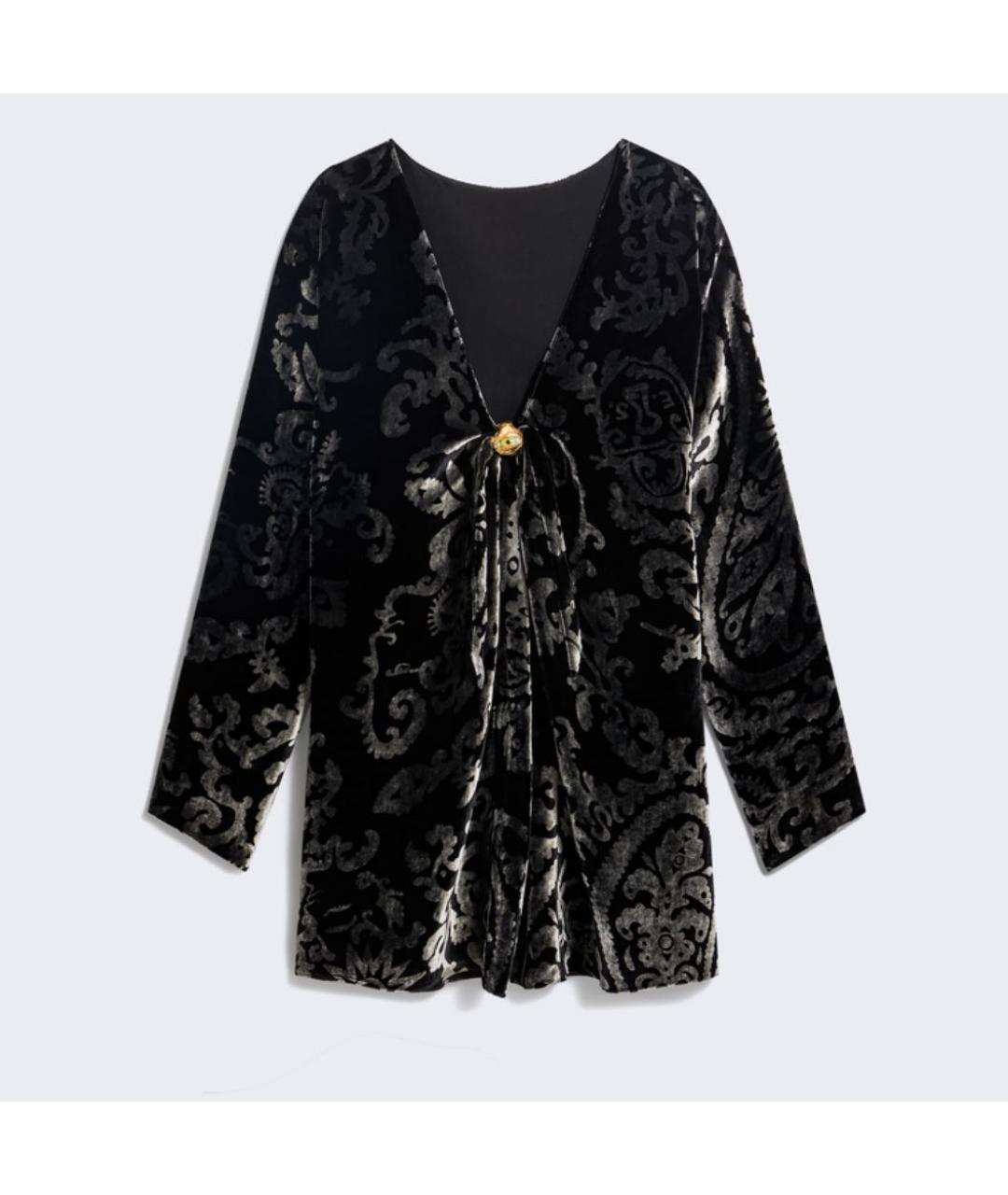 SCHIAPARELLI Черное вискозное вечернее платье, фото 3