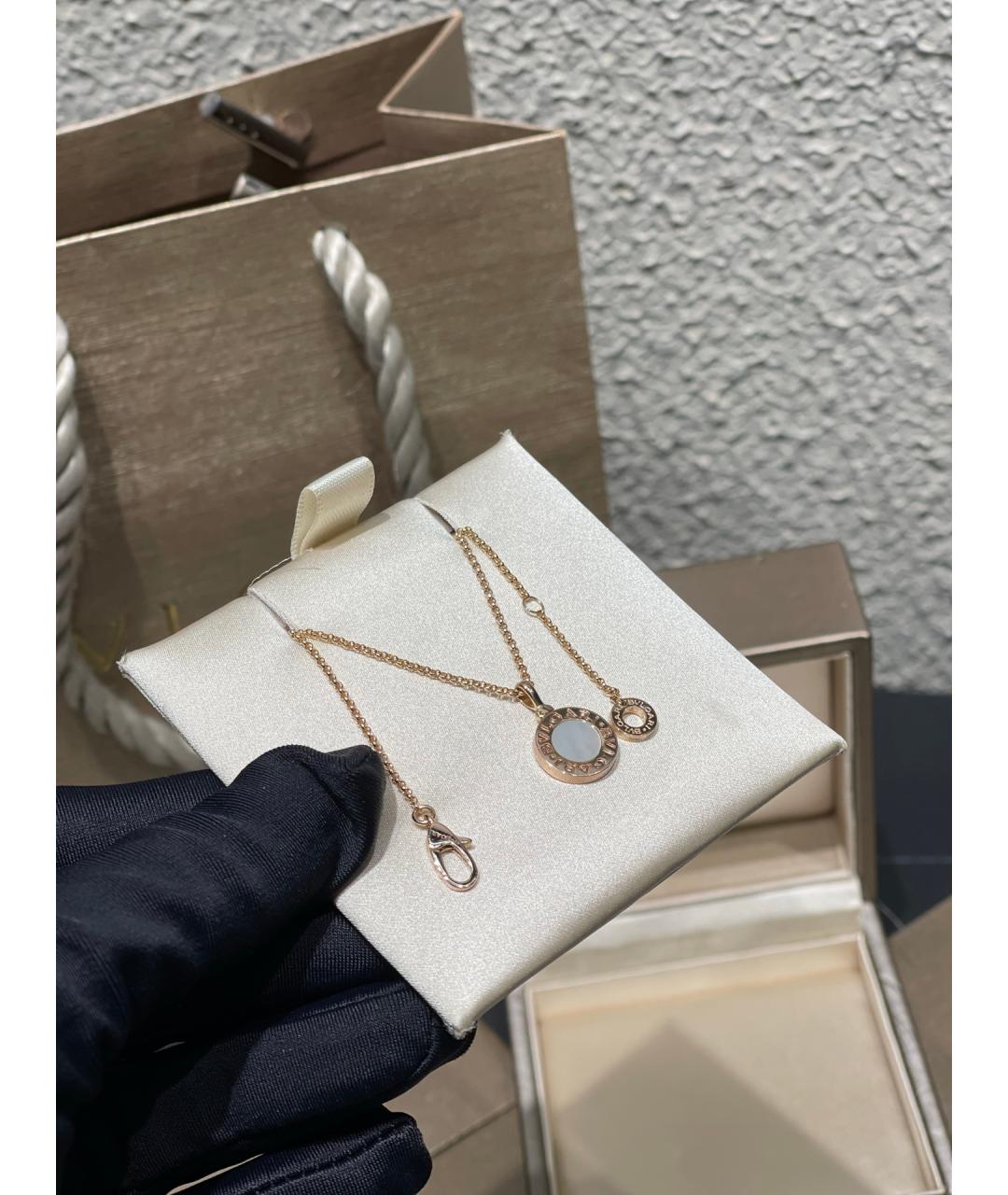 BVLGARI Золотая подвеска из розового золота, фото 5