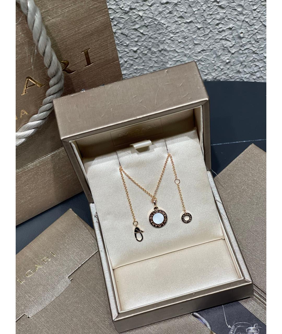 BVLGARI Золотая подвеска из розового золота, фото 4