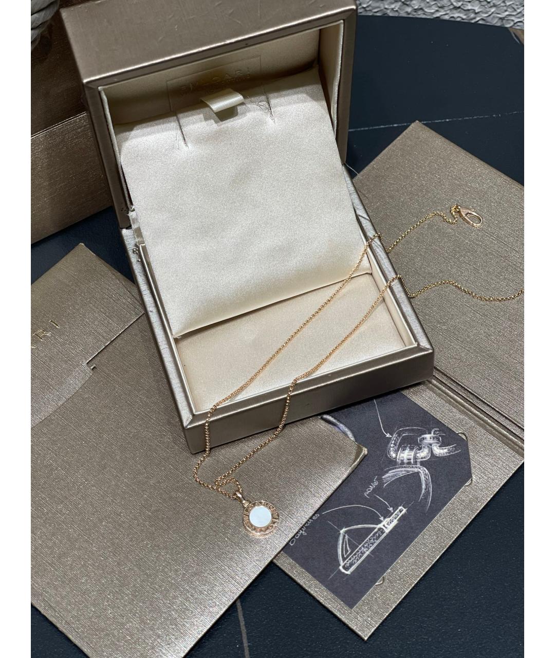 BVLGARI Золотая подвеска из розового золота, фото 7