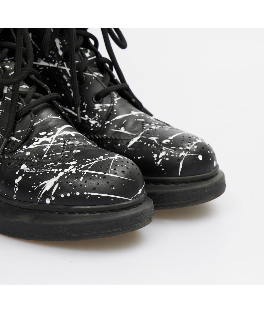 ALEXANDER MCQUEEN Черные кожаные ботинки, фото 4