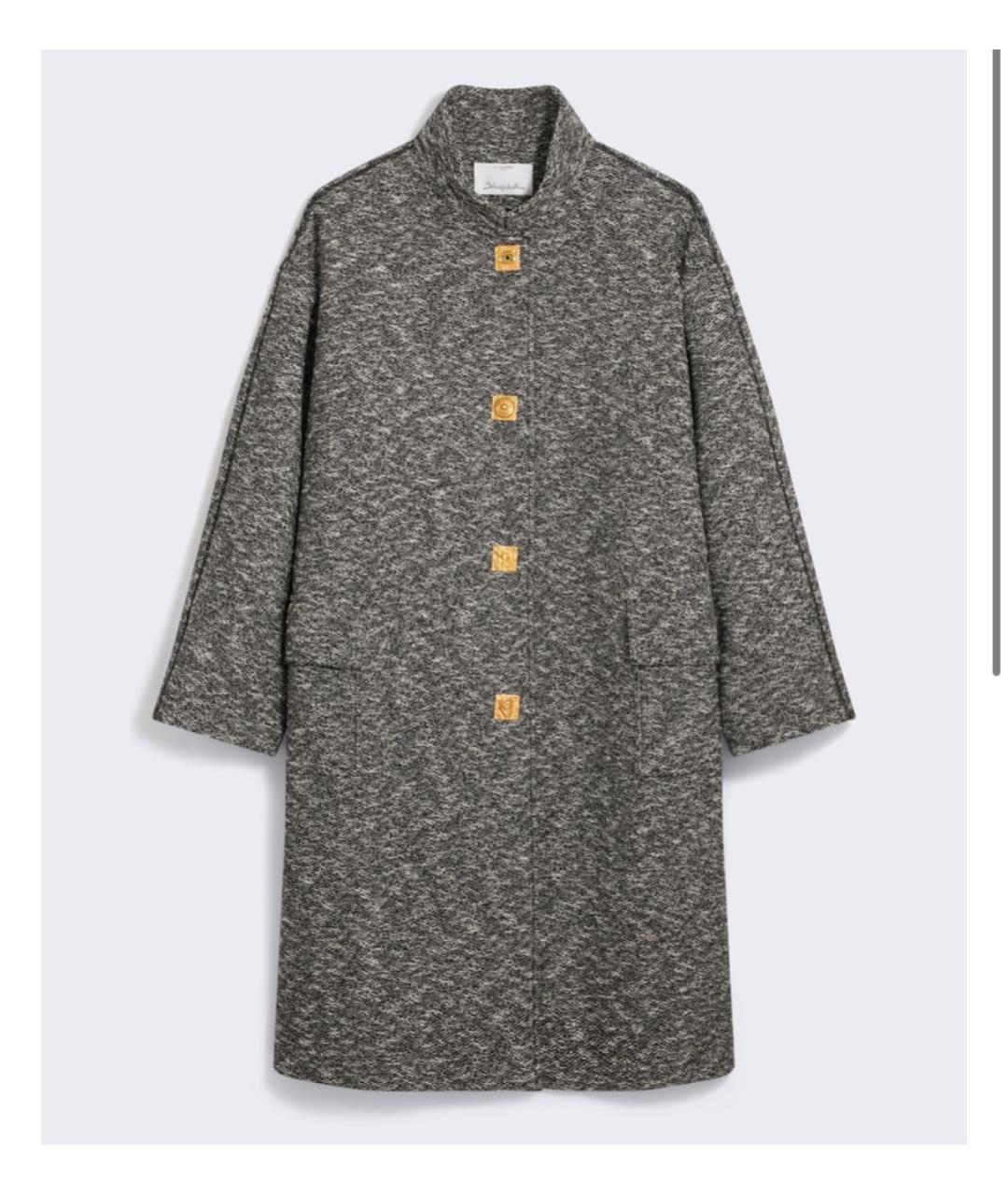 SCHIAPARELLI Серое хлопковое пальто, фото 5