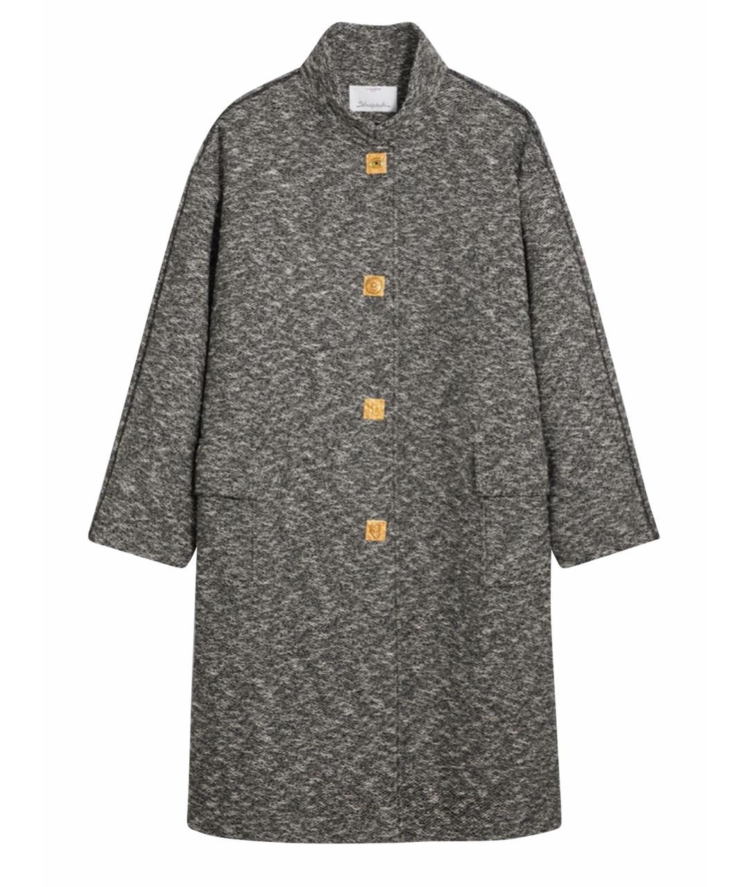 SCHIAPARELLI Серое хлопковое пальто, фото 1