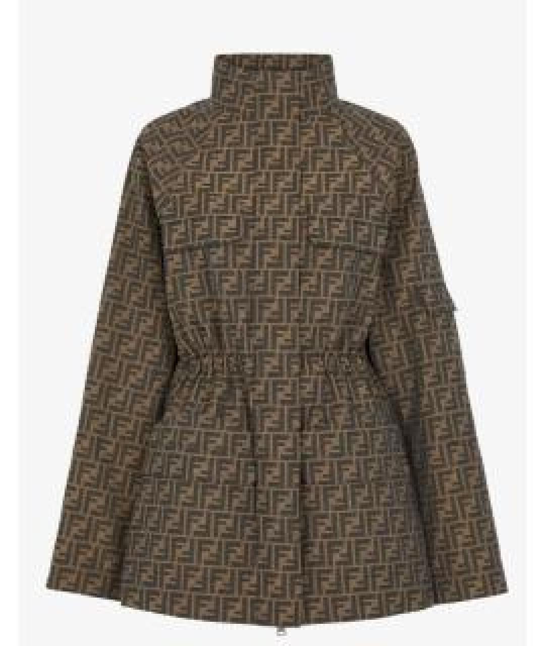 FENDI Коричневая парка, фото 6