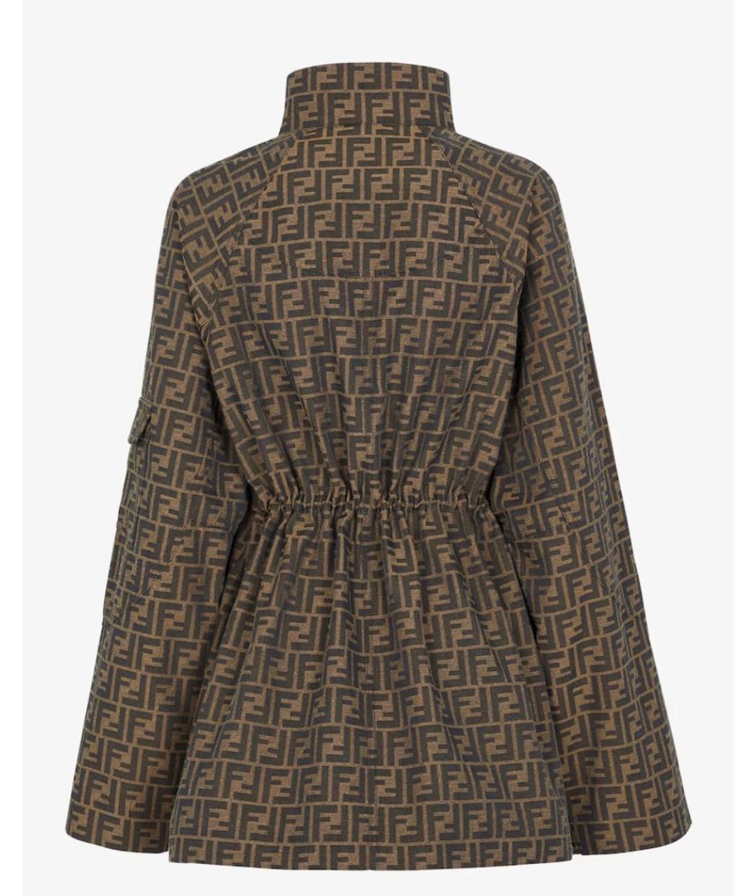 FENDI Коричневая парка, фото 2