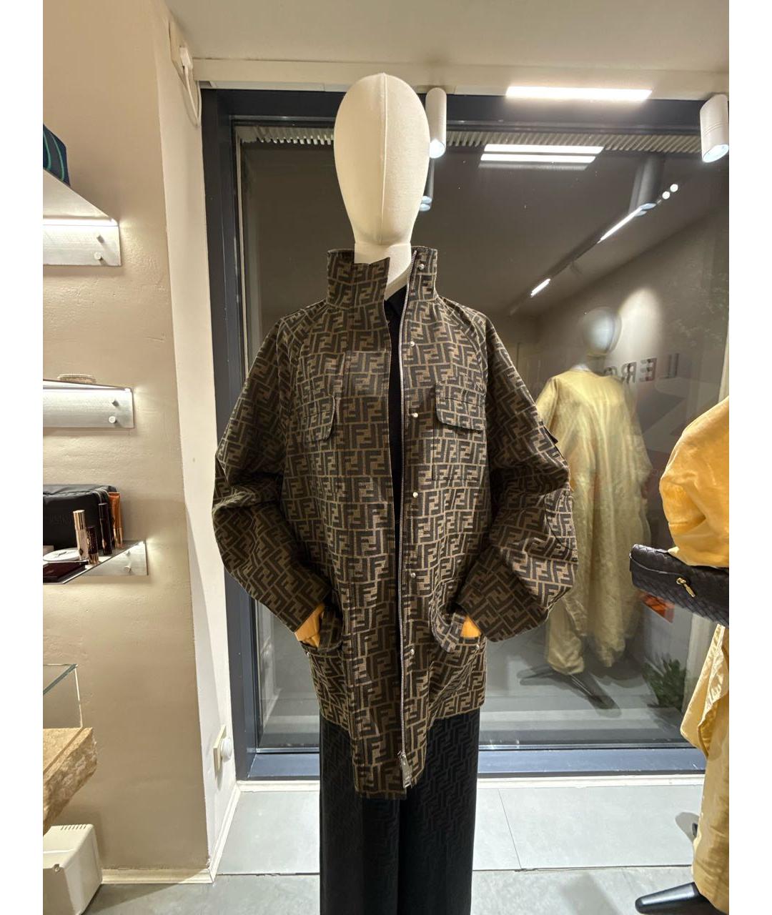 FENDI Коричневая парка, фото 5