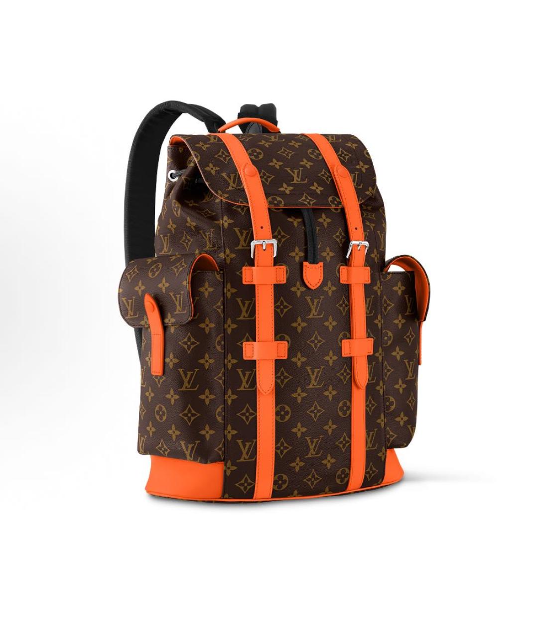 LOUIS VUITTON Оранжевый кожаный портфель, фото 2