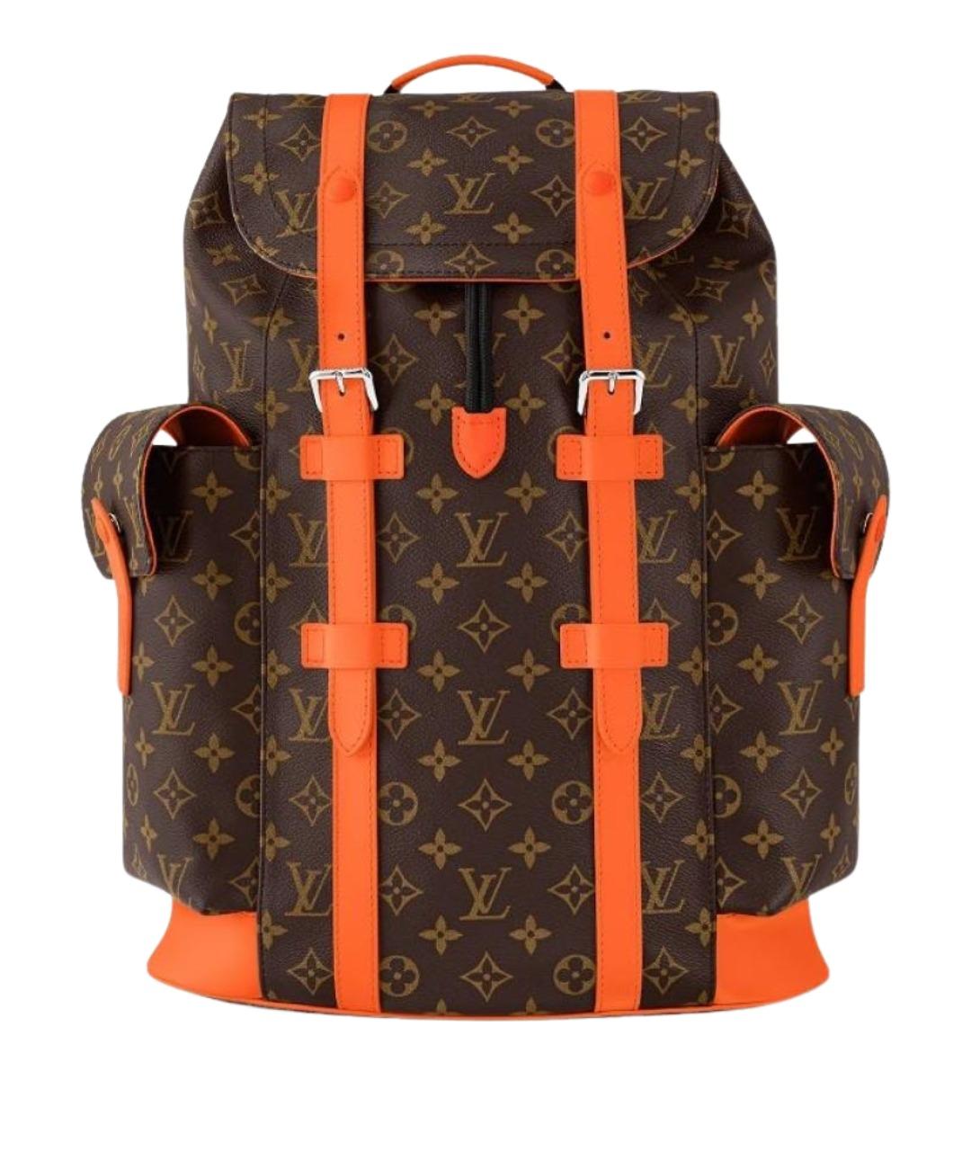 LOUIS VUITTON Оранжевый кожаный портфель, фото 1