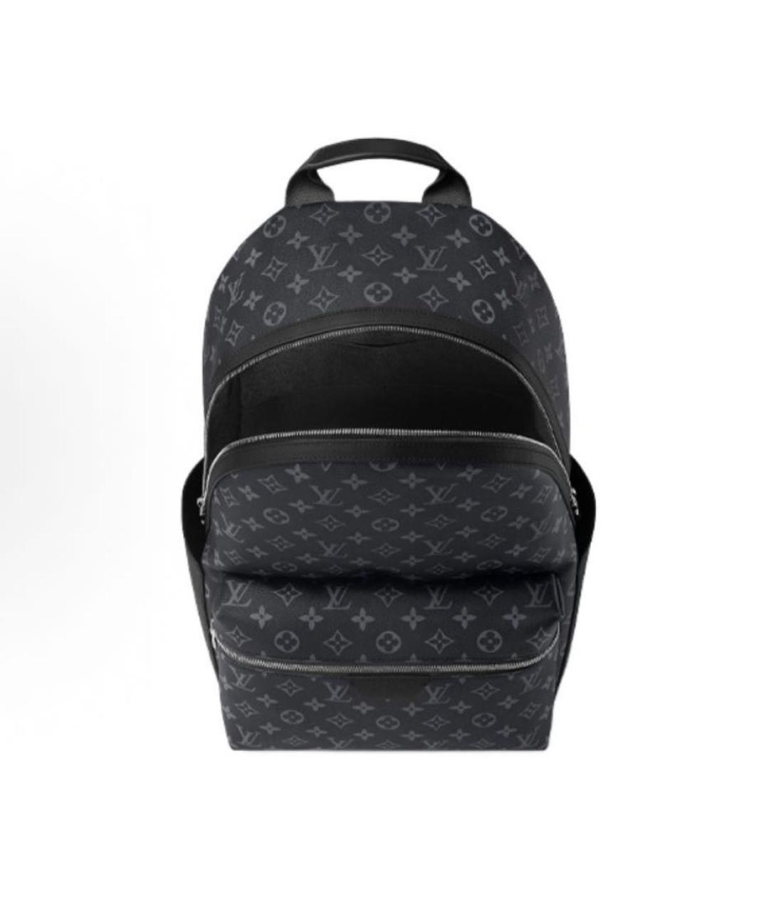 LOUIS VUITTON Черный кожаный портфель, фото 3