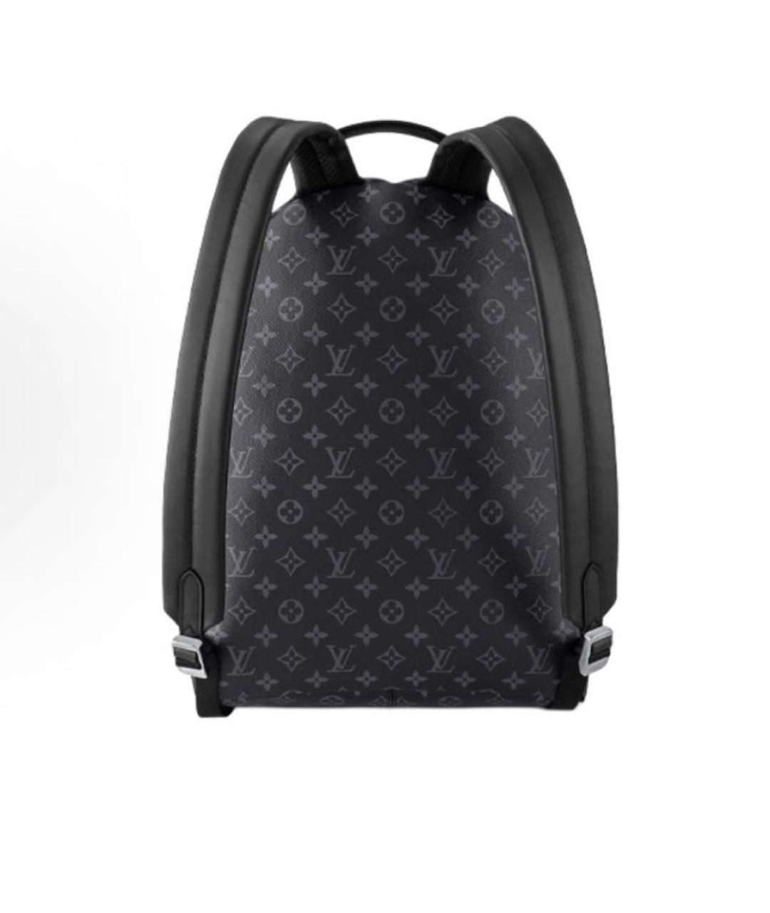 LOUIS VUITTON Черный кожаный портфель, фото 4