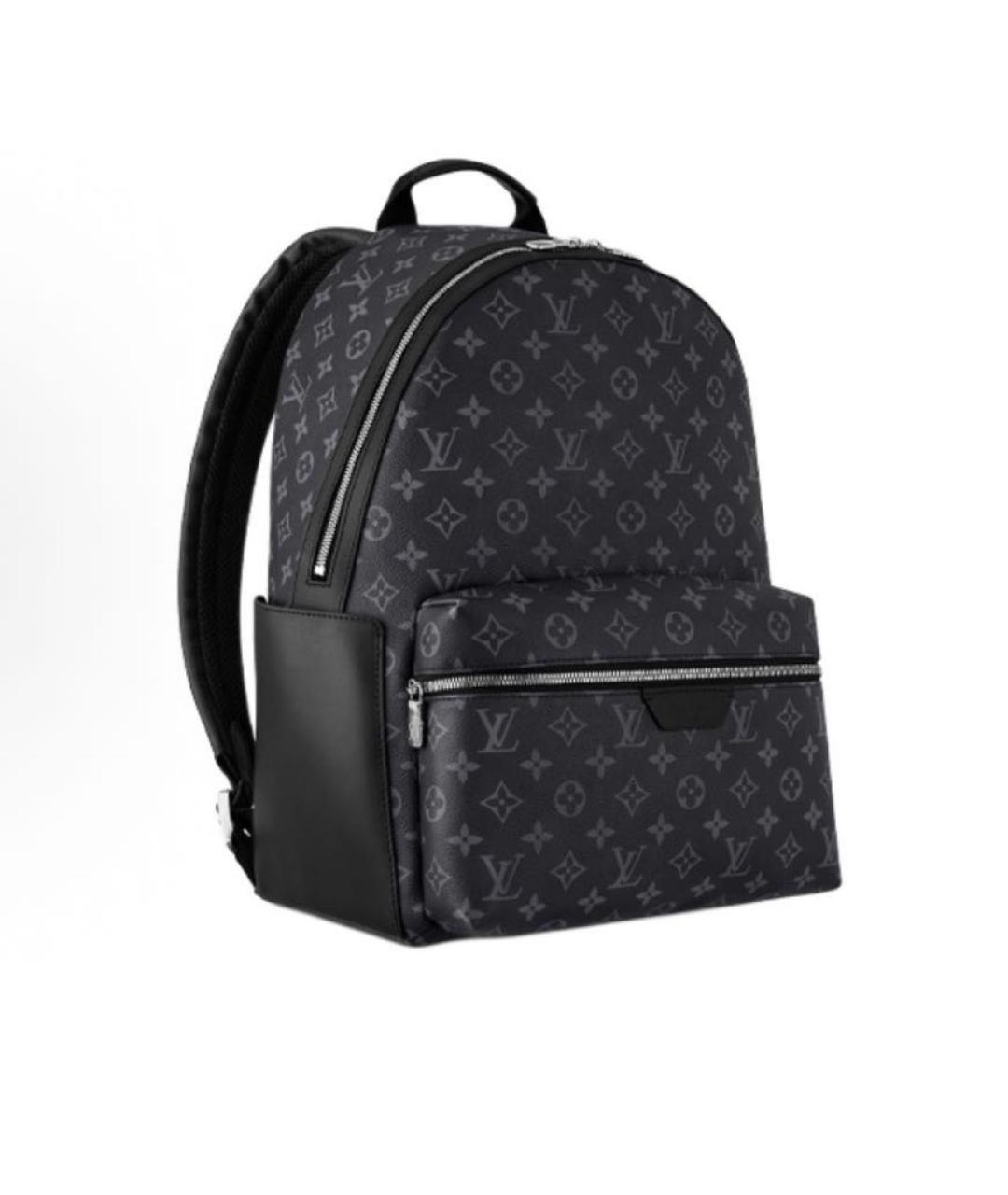 LOUIS VUITTON Черный кожаный портфель, фото 2