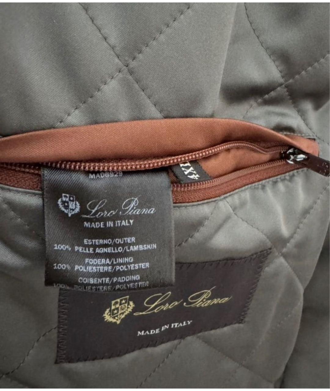 LORO PIANA Серая полиэстеровая куртка, фото 4
