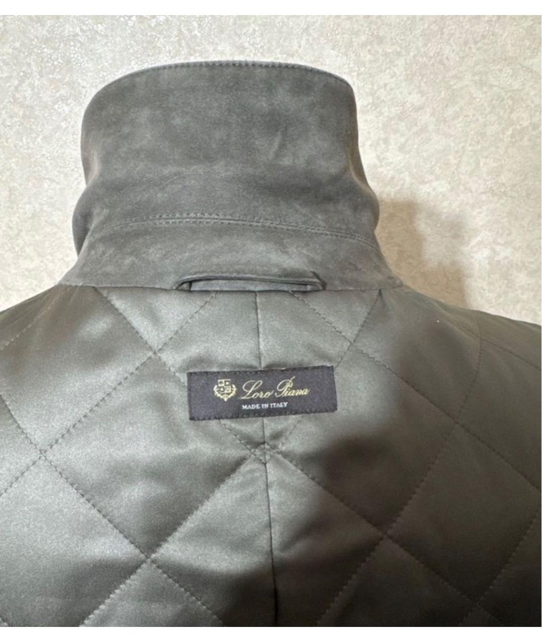 LORO PIANA Серая полиэстеровая куртка, фото 3