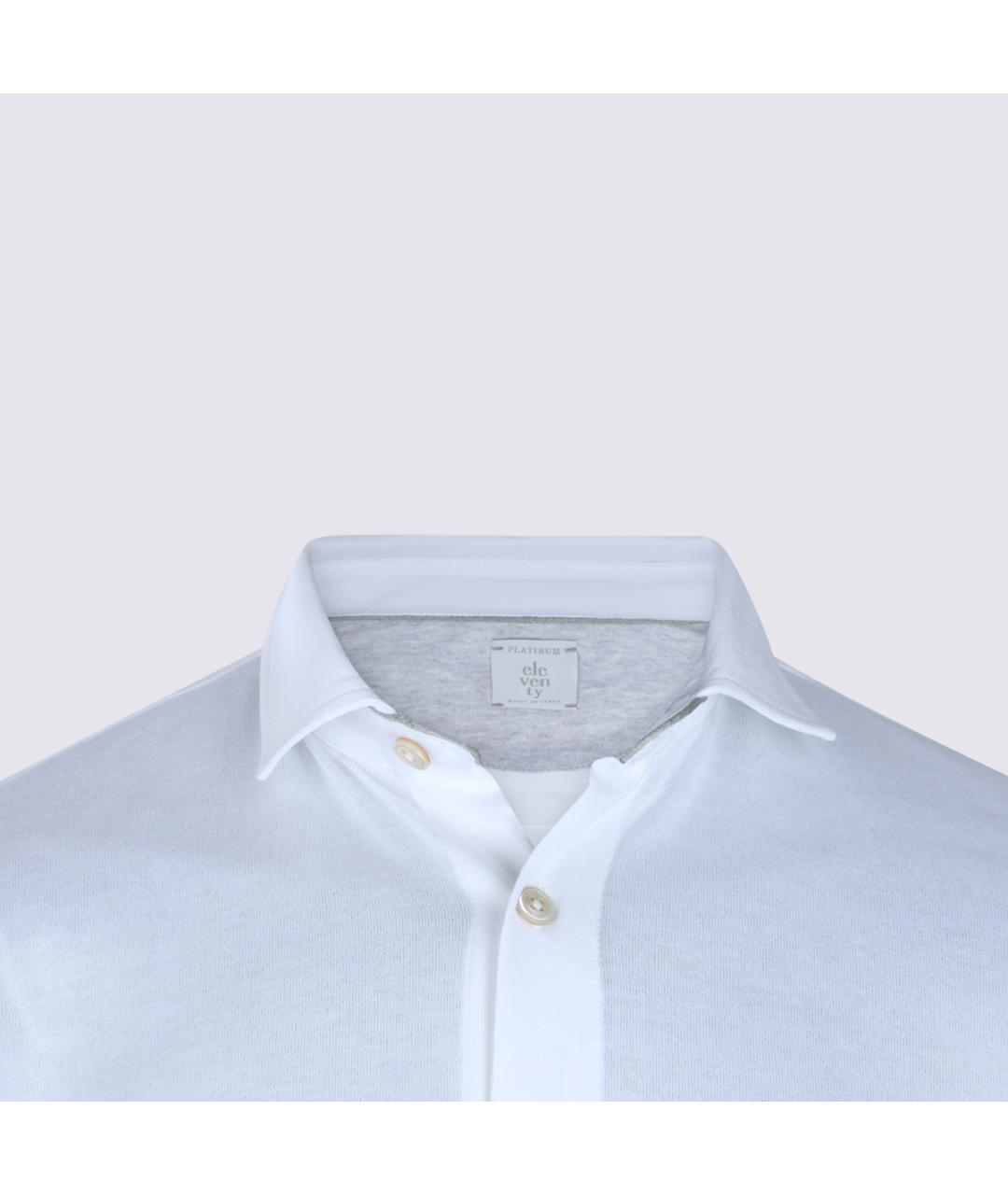 ELEVENTY Белая хлопковая классическая рубашка, фото 3