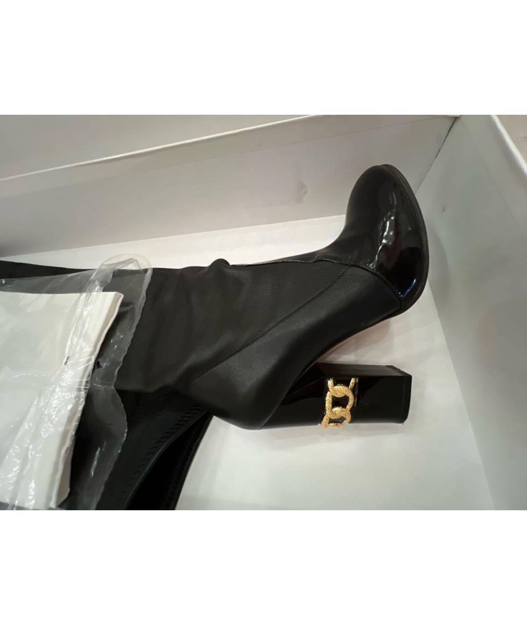 CASADEI Черные кожаные ботфорты, фото 7