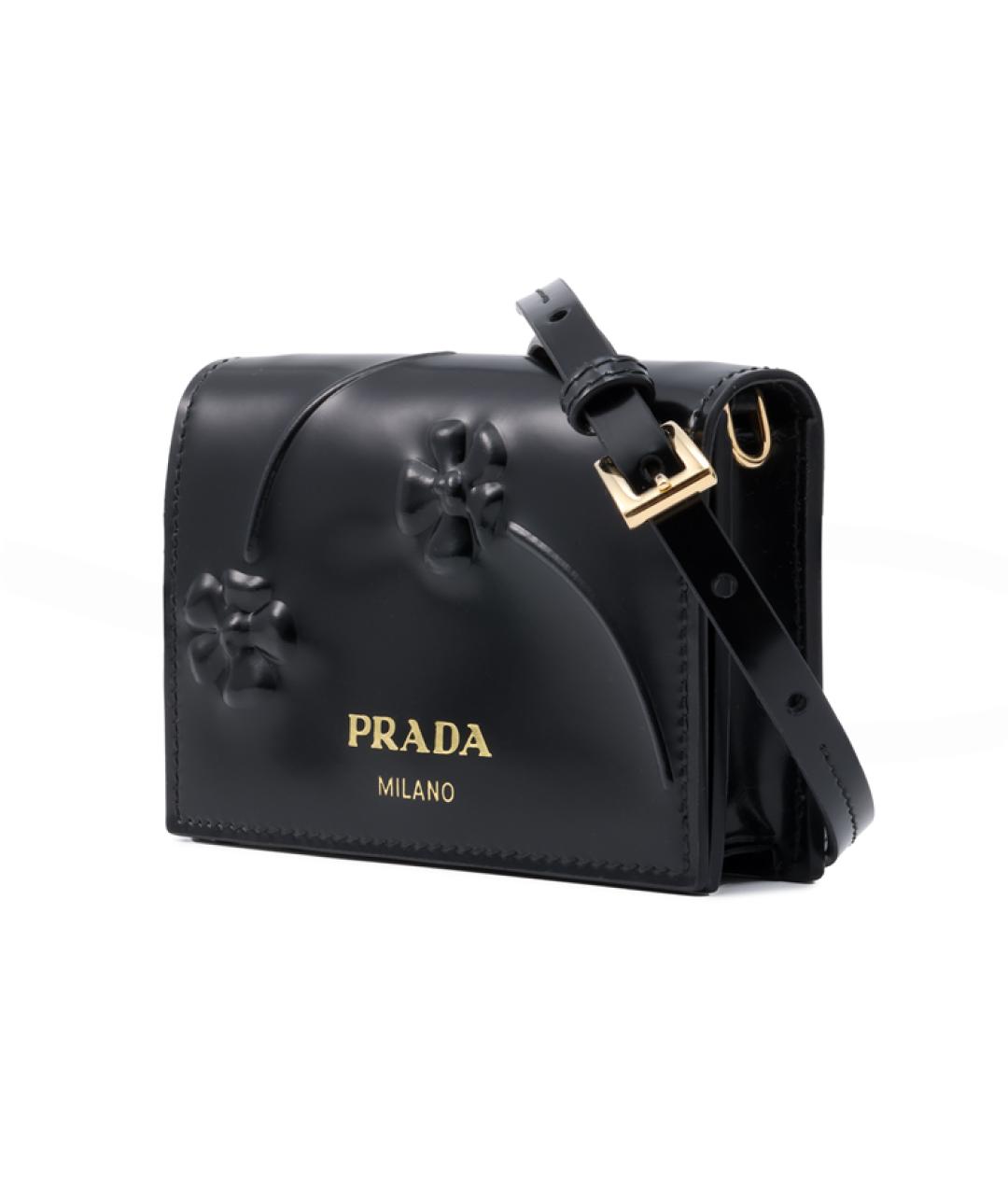 PRADA Черный кожаный кошелек, фото 4